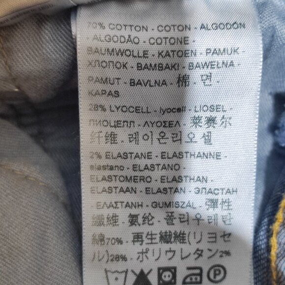 Levi's 512 jeans men's size (W32/L30) W31/L29 medium washed ink blue colour - Picture 7 of 14